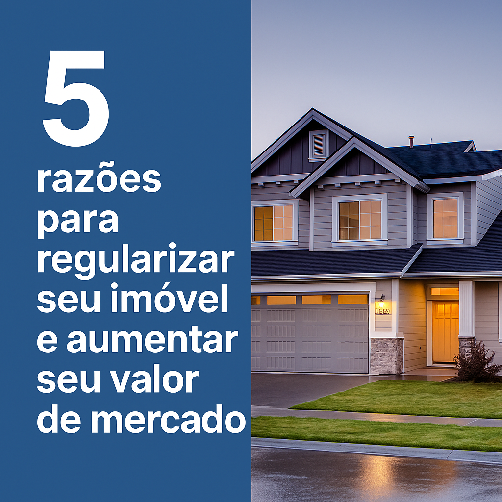 regularização de imóvel, 5 razões para regularizar seu imóvel